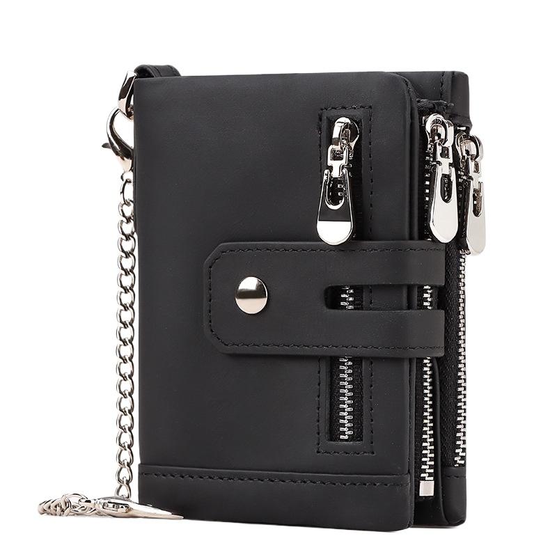 Short Leather Wallet, First Layer Cowhide Card Bag