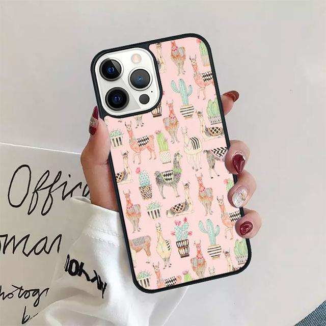 Plants Cactus Banana lamas Phone Case Cover For iPhone 17 Air 15 16 14 13 12 Pro Max 11 Pro Max Plus Coque Shell
