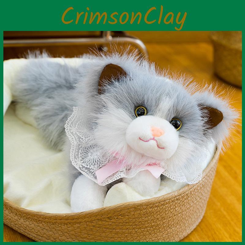 Tie Ragdoll Bow Cat Adorable Stuffed Animal Toy Pillow For Children Room Decor