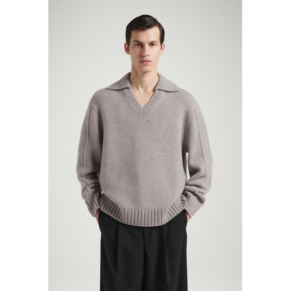 

Cos Japan Cashmere Polo Sweater sand/M