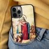 Virgin Mary And Jesus Heart Soft Phone Case for iPhone 17 Air 16e Pro max 15 Pro 13 14 Plus 11 12 MagSafe Magnetic Coque