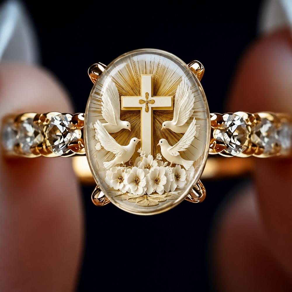 Sun God Moon Ring Niche Design Unisex Sun Face Ring