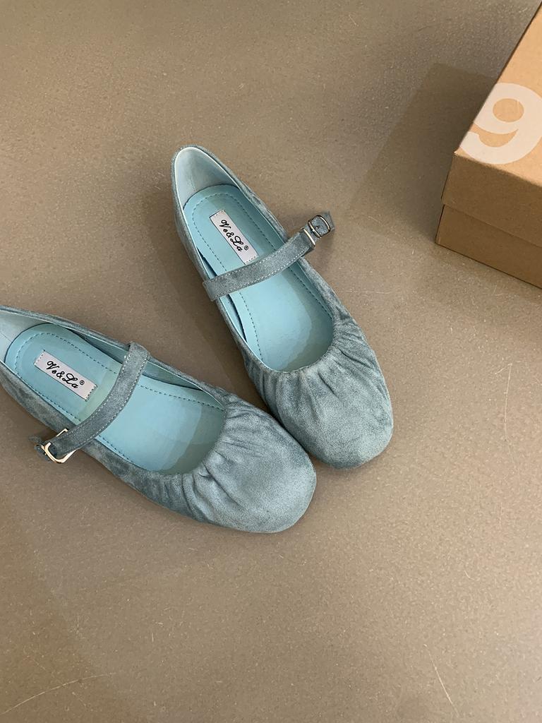 French Retro Women's Shoes Soft-soled Shoes Summer Korean Version Design Sense with Red Mary Jane Single Shoes Flat Shoes