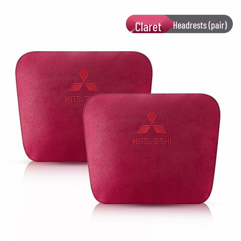 Mitsubishi-Compatible Car Headrest and Lumbar Support Pillow, Maybach Style