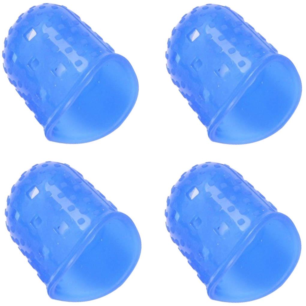 4pc Guitar Playing Left Hand Protector Ukulele Guitar Fingertip Protective Cover