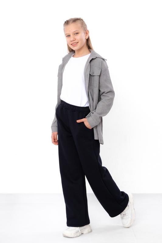 Pants – Teen Girls' Palazzo Casual Straight Fit, Soft Fabric & Elastic Waist, Winter 6437-025-2 HC