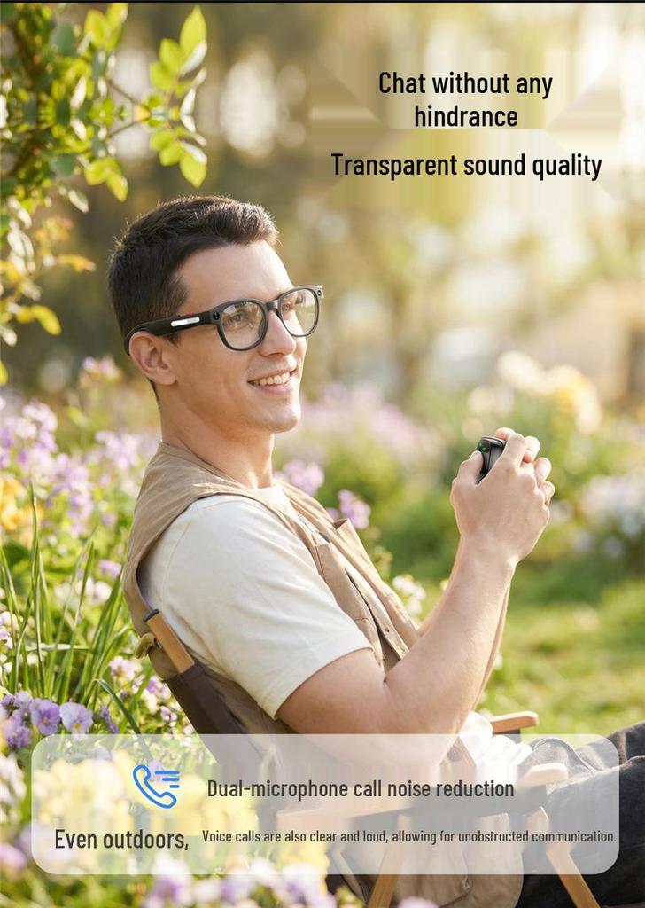 AIMB-S1 Smart Glasses: 5MP Camera, Anti-Shake, AI Translation, Image Recognition, HD Recording