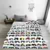 Tractors Print Blankets Soft Warm Flannel Throw Blanket Bedding for Bed Living room Picnic Travel Home Sofa