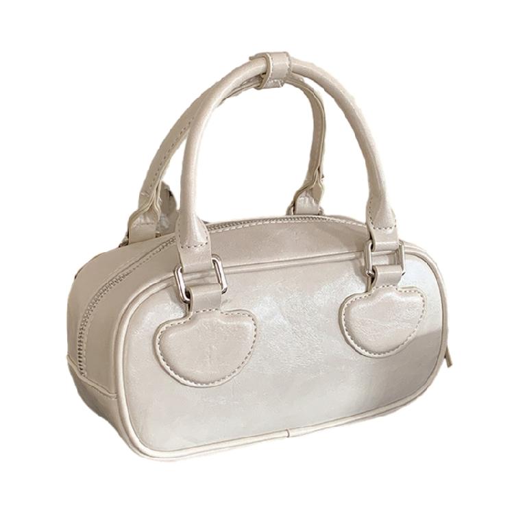 Vintage Patchwork Handbag with Ample Space Fashionable PU Handbag for Girl Women белый 2500₽