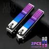 Set of 2 Vibrant Nail Cutters Precision Edge Fingernail And Toenail Trimmers Heavy-Duty Nail Clippers Durable Stainless Steel