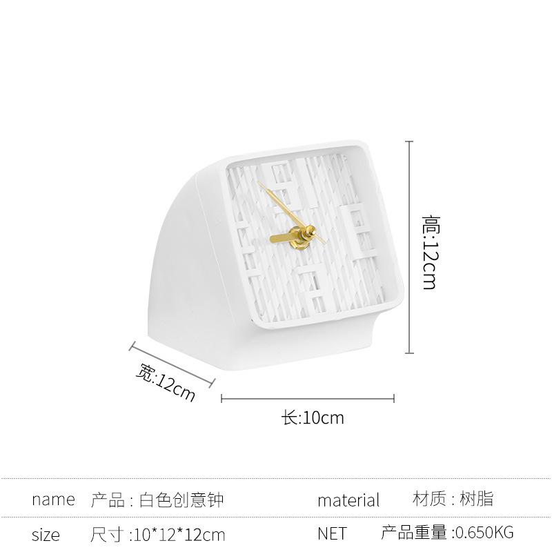 Luxury Modern Desk Clock - High-End Tabletop Art Ornament for Office, Study Room, Bookshelf & Sample Room, Elegant Timepiece Decor