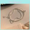 Doublelayered Pearl Stylish Bracelet For Women Fashionable Highend Jewelry