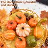 166Pcs Halloween Artificial Pumpkin Set Thanksgiving Ulation Pinecones Fall Harvest Decoration