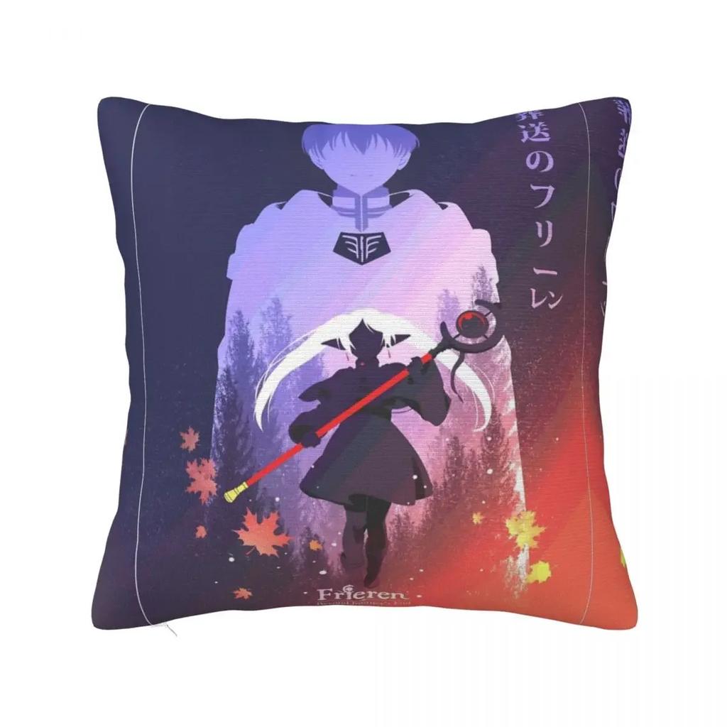 Sousou No Frieren Himmel Eisen Throw Pillow Cover Polyester Cushions for Sofa Novelty Cushion Covers