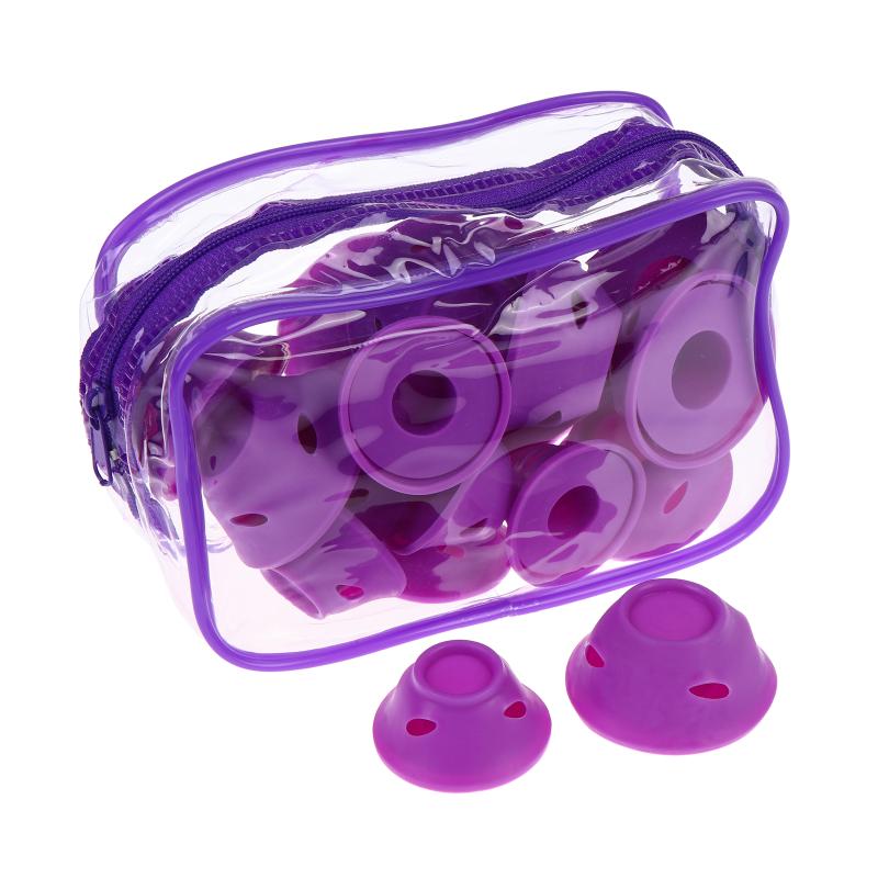 20Pcs Silicone For Hair Curling Rollers Diy Set With Mushroom Bell Shapes Spiral Design Soft Construction Easy Removal Curls