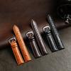Geeignet für alle Marken von Smart-Armbändern, Straußenmuster Erste Schicht Echtes Leder Rindsleder Armband Schnellverschluss-Steg 20mm Neues Modell