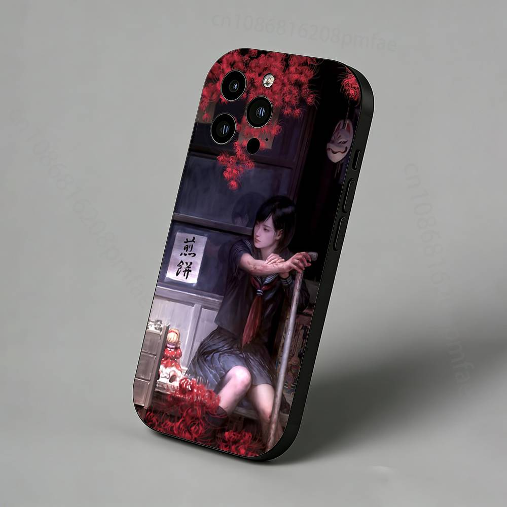 S-Silent Hill f Game iPhone Case For 17 Air 16 Pro Max 16e 15 Plus 14 13 12 11 Back Protector Cover