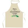 Kitchen Apron - Unforgettable Snowboarder Thank You - Durable Cotton - DTG Printing (France) - Adjustable Straps