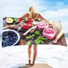 Frucht Strandtuch Mikrofaser Schnelltrocknend Sandfreies Handtuch Reise Strandtücher mit Tasche Leichtes Strandtuch Pool Reise Geschenk