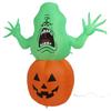 Halloween Inflatable Green Monster with LED Light 5FT IP44 Waterproof Halloween Blow Up Pumpkin