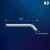 1Pc Wall Shower Arm Rust Proof Shower Head Extension Pipe Stainless Steel Arm Bracket Bathroom Home Accessories