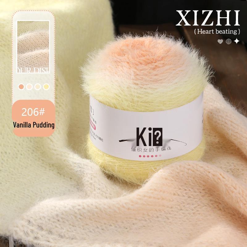 

Two-Color Honeycomb Gradient Wool Yarn for DIY Scarves and Hats