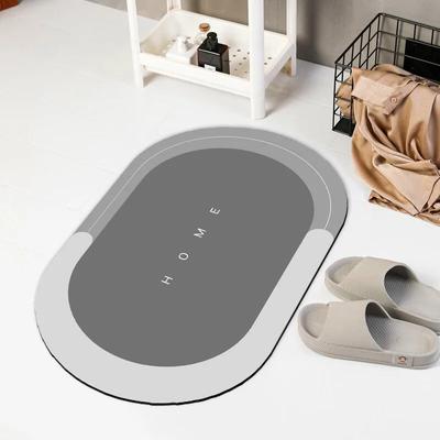 Diatomit-Badematten für Badezimmer, saugfähig, rutschfest, Fußmatte, Teppich, schnelltrocknend, Dusche, WC-Teppich, Fußmatte, waschbar