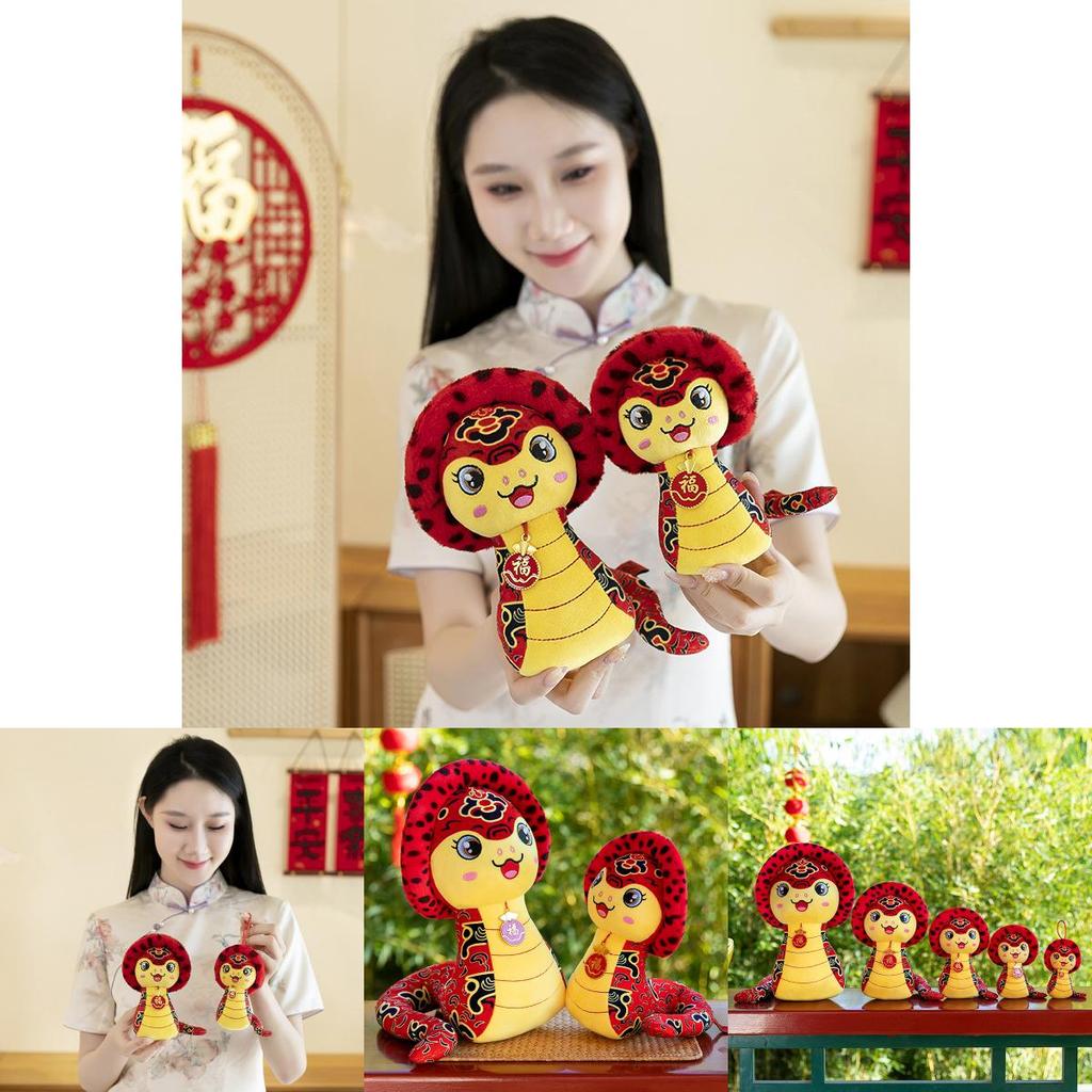 Charming Soft Plush Snake Doll With Unique Zodiac Design For 2025 Year