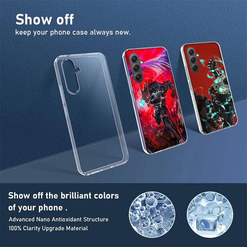Kaiju No. 8 Anime Phone Case for Samsung A17 A37 A57 A07 A16 A26 A36 A56 A06 A02S A12 A22 A32 A52S A04S A14 A24 A34 A54 A03 A13