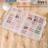1pcWearable Nail Storage Box Transparent Dustproof Portable Nail Display Box Earrings Jewelry Cosmetics Photo Letter Storage Box