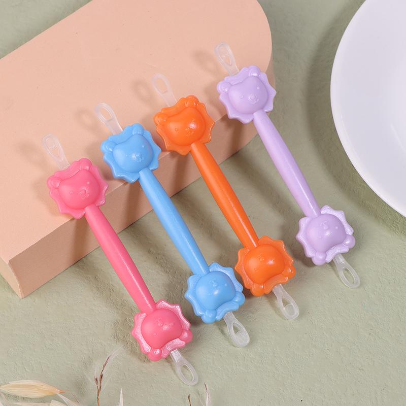 1Pcs Baby Cleaner Spoon Double-Headed Soft Wax Curette Picker Nose Cleaner Silicone Ear Wax Pickers