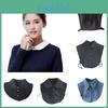 Detachable Collar For Women And Men Polyester Square Collar Plus Size Unisex Layering Accessory
