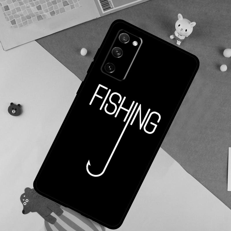 Carp Fish Fishing rod Hook Soft Case For Samsung Galaxy S24 Ultra S9 S10 S20 S22 S23 Plus S21 FE S25 Ultra Funda Cover
