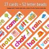 Cross-border Fun Wooden Word Battle Game: 26 Alphabet Matching Blocks Educational Toy