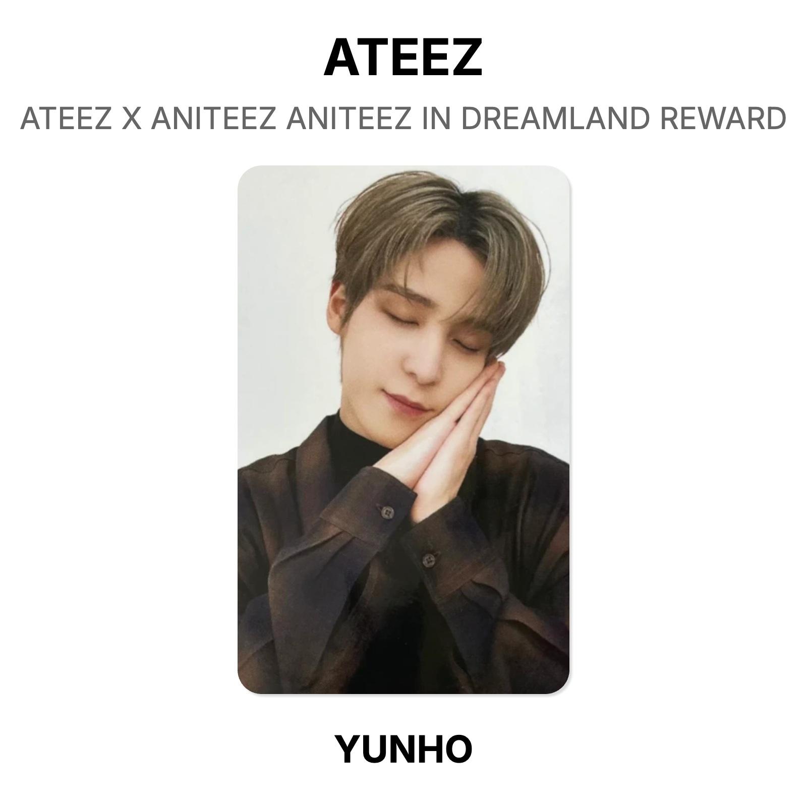 ATEEZ X ANITEEZ ANITEEZ IN DREAMLAND REWARD Official Photocard YUNHO
