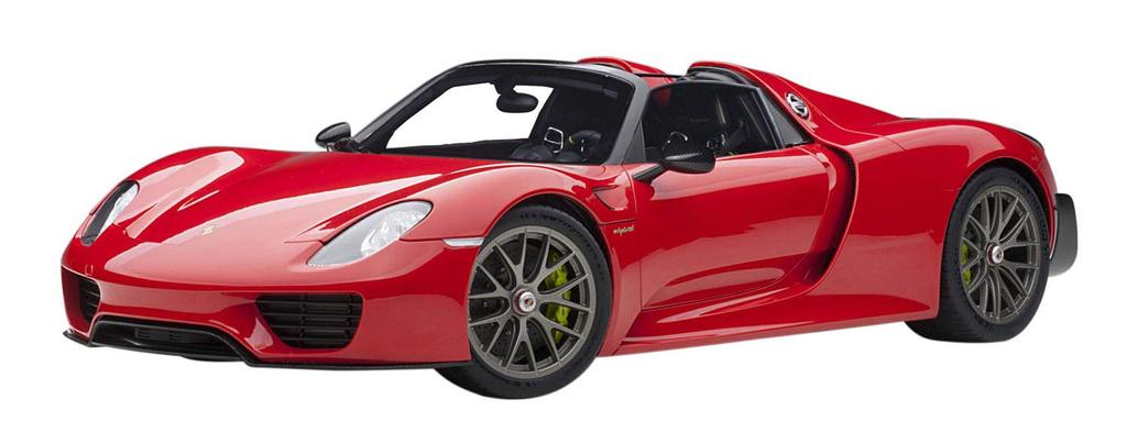 AUTOart 1/12 Scale Porsche 918 Spyder Weissach Package Red Finished Product