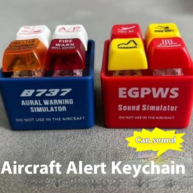 Tech Five Boeing 737 Airbus EGPWS Warning Sound Simulator Pilot Keychain Home Decor Craft Wind Chimes Hanging Decoration