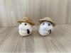 Peluche Criceto Scatola Cieca - Carino Ornamento per Auto con Cappello di Paglia