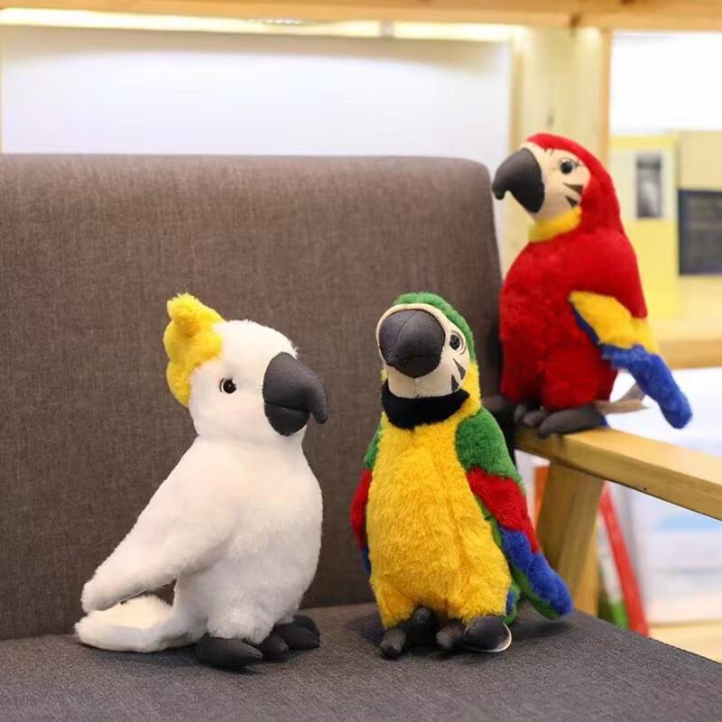 Grenzüberschreitende Papageienpuppe Plüschtier & Souvenir für Kinder