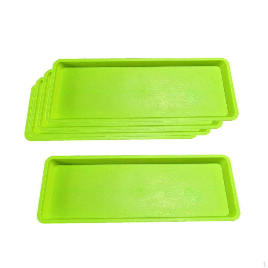 5 Pack Flower Pot Drainage Trays, Plant Saucers, Indoor Outdoor Trays