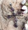 Amethyst Gemstone 925 Sterling Silver Plated Gifted Cross Shape Pendant Jewelry NST-J2H557