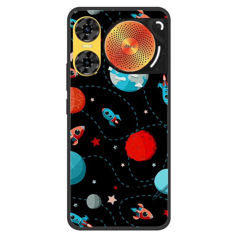 For ZTE Nubia Music 2 Case 2025 New 5G Fashion Flower Soft Silicone Shockproof Bumper For nubia Music2 5G Strip Phone Back Cover