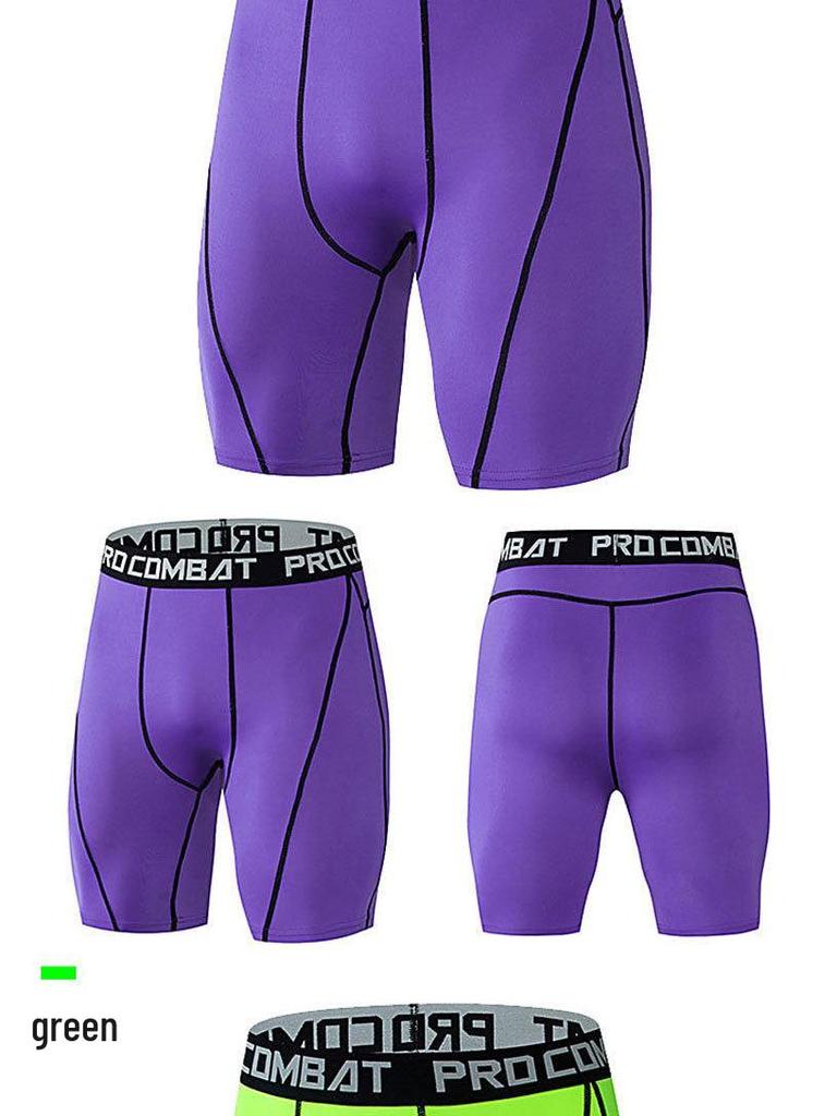 Men's Quick-Dry Elastic Sports Shorts for Running & Swimming