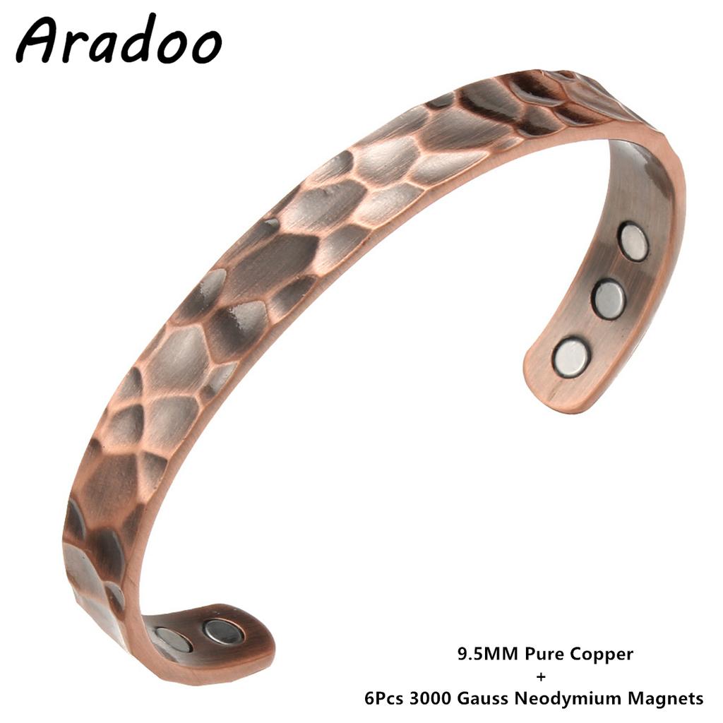 Copper Bracelets for Women Pure Copper Magnetic Cuff Bracelet Jewelry Gifts