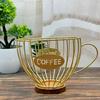 Large Capacity Coffee Pods Organizer Holder for Kitchen Countertop Convenient Fruit Basket Stylish Candy Storage Rack