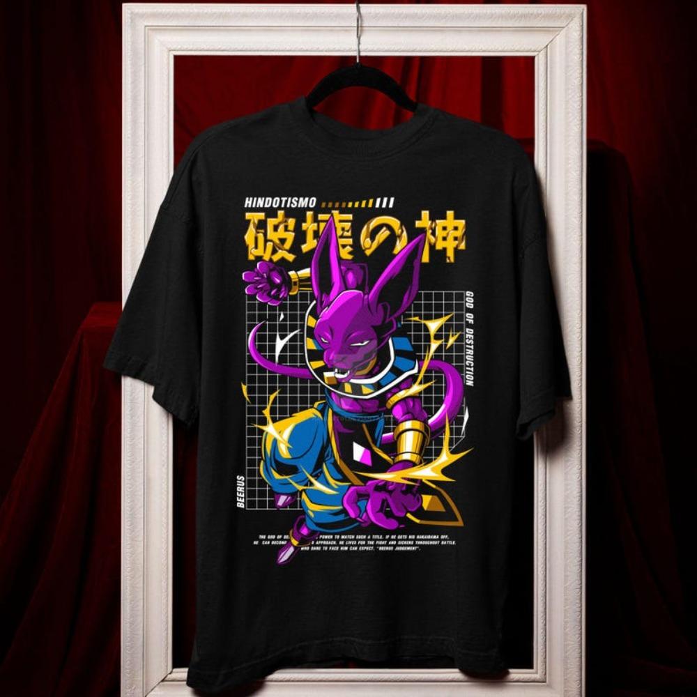 Dragon Ball Frieza All Forms & Goku "Protagonist" Vintage Oversized T-Shirt | Unisex Anime Streetwear Tee