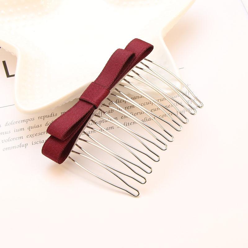 2pcs Bow Hair Comb Hair Clip Headdress Hair Clip