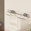 Corrosion-Resistant Suction Cup Towel Rack Rustproof Double Pole Towel Rack  Home Organization
