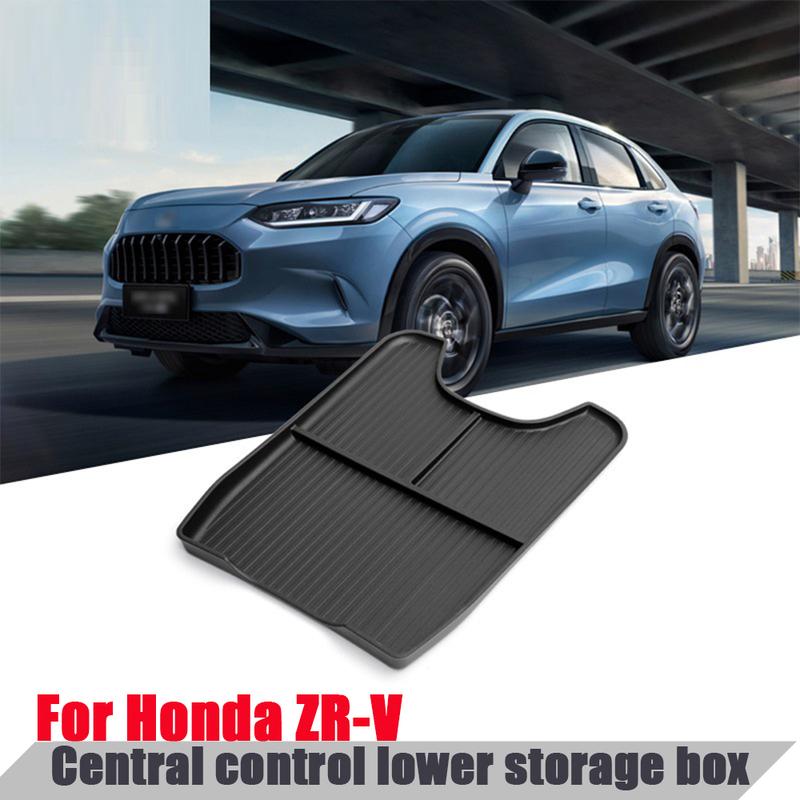 TPE Car Central Console Lower Storage Tray Organizer Storage Case for Honda HRV ZRV 2023-2024 Auto Accessories
