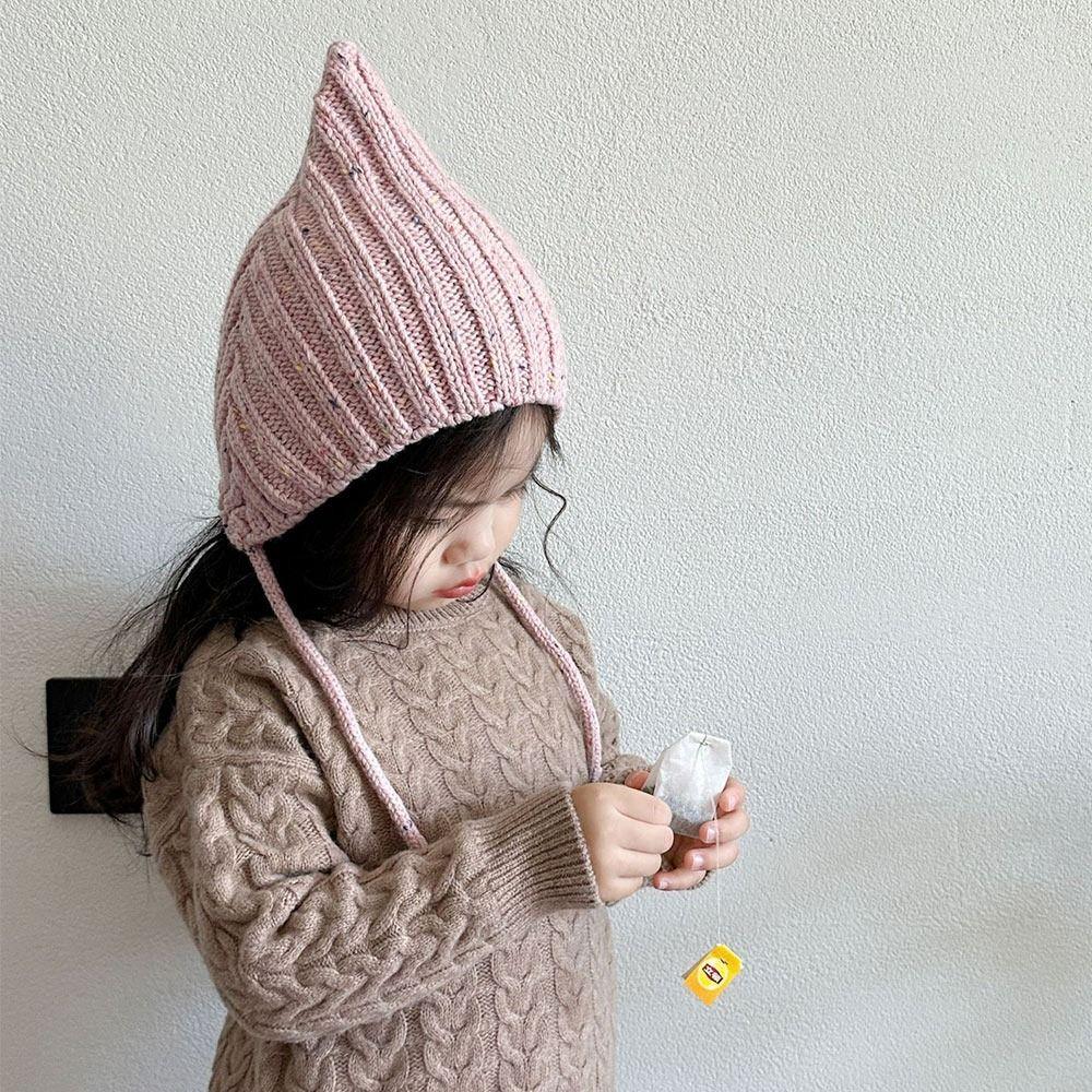 1-4 Year baby Elves Knitted Cap Warm Kids Beanie Hats Fashion Photography Prop  Infant